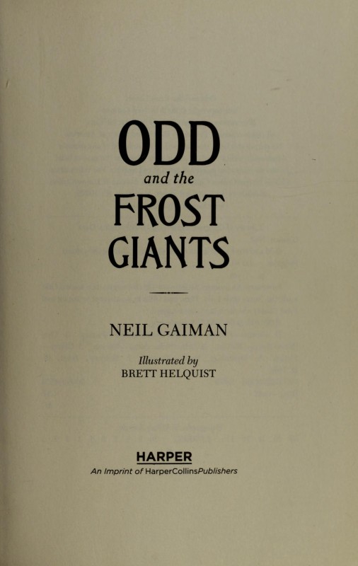odd and the frost giants by neil gaiman