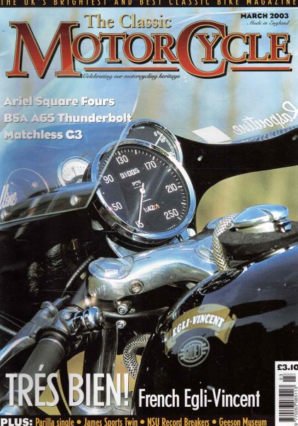 The Classic Motorcycle 3/2003, James Robinson
