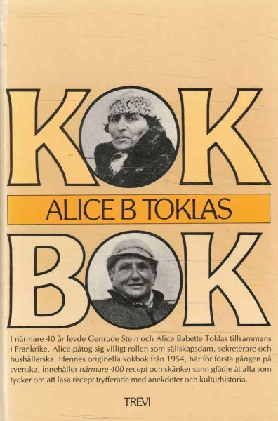 Kokbok, Alice B. Toklas